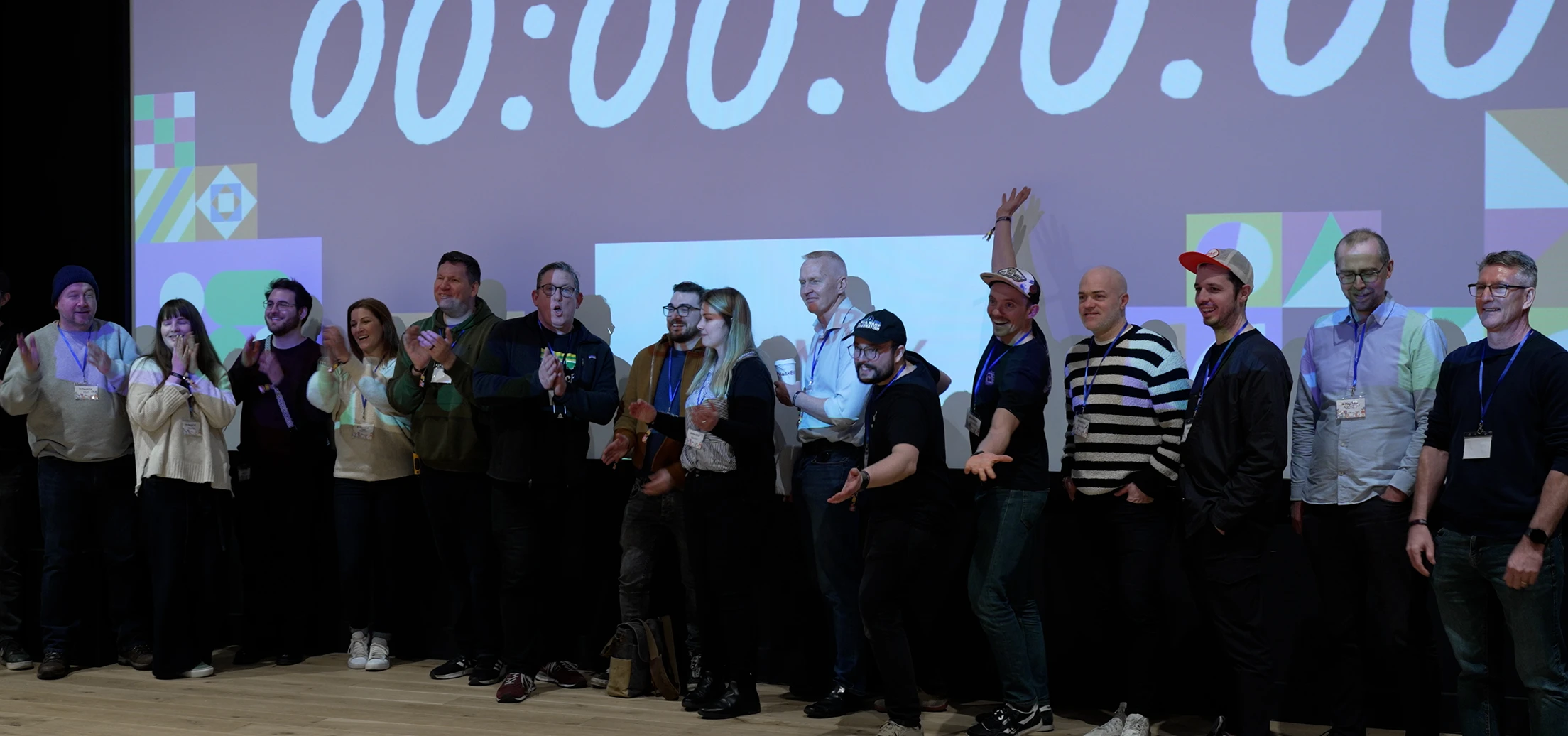 HackEd participants and organisers gathered together at the event